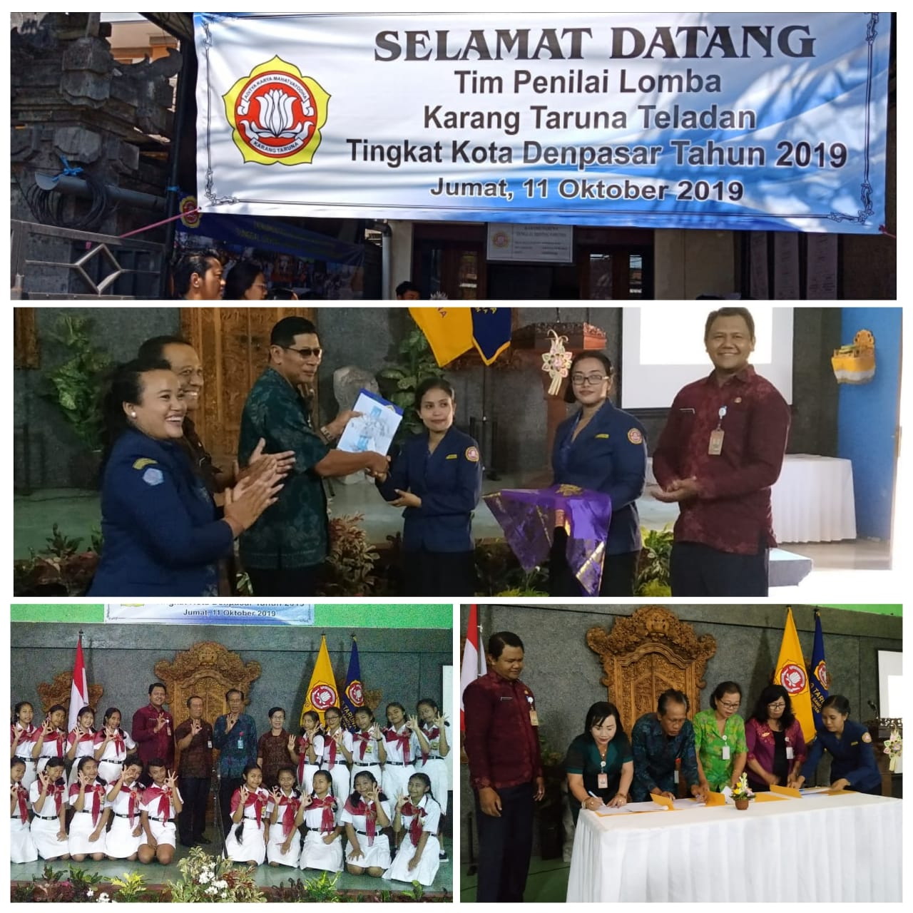 Penilaian Lomba Karang Taruna Teladan Tingkat Kota Denpasar Tahun 2019