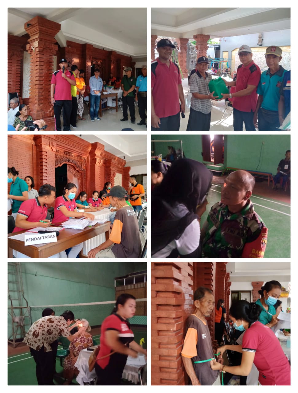 Dalam Menyambut HUT KOTA Denpasar, Kelurahan Pemecutan Bekerja Sama Dengan Dikes Dan Dinsos Gelar Safari Kesehatan