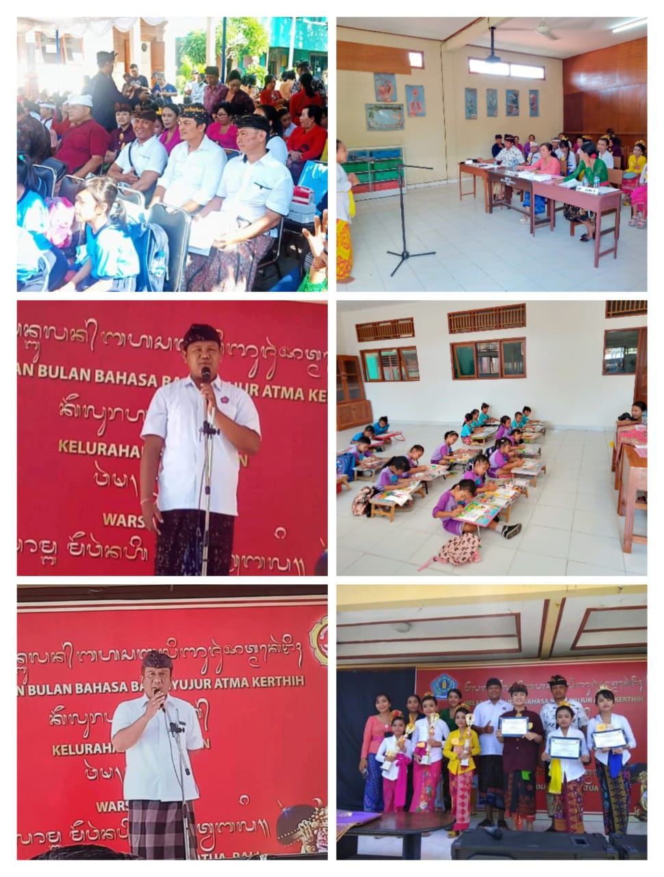 Memeriahkan Bulan Pesona Bahasa Bali Kelurahan Pemecutan Bersama Dengan Karang Taruna Tunggal Ideping Sawitra Mengadakan Lomba Mewarnai dan Mesatwa Bali