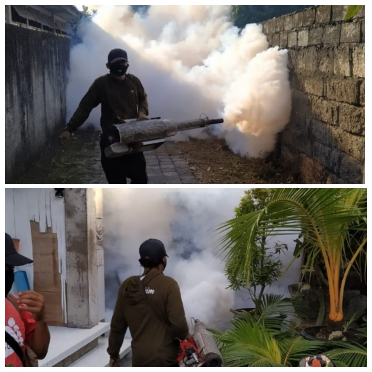 Kegiatan Fogging Antisipasi Penyebaran Nyamuk di Kelurahan Pemecutan