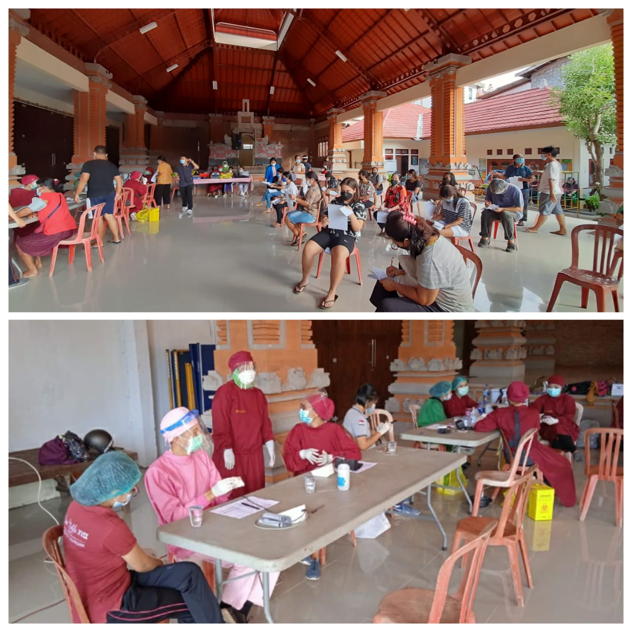 Vaksinasi Massal di Kelurahan Pemecutan 