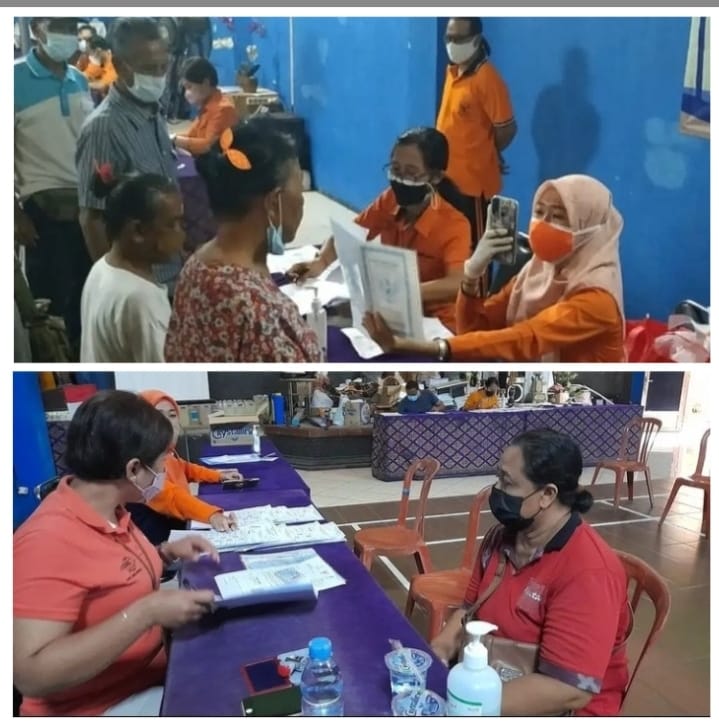 Penyaluran BST di Kelurahan Pemecutan 